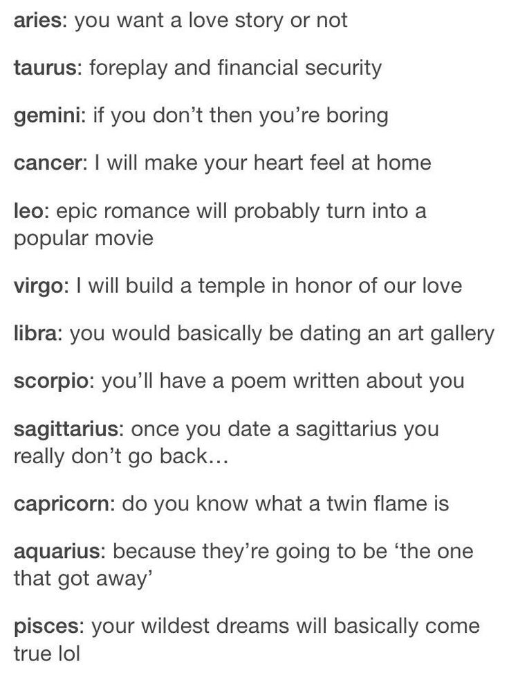 dating signs zodiac