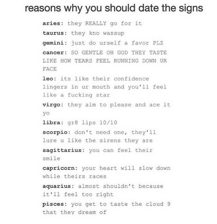 dating signs zodiac